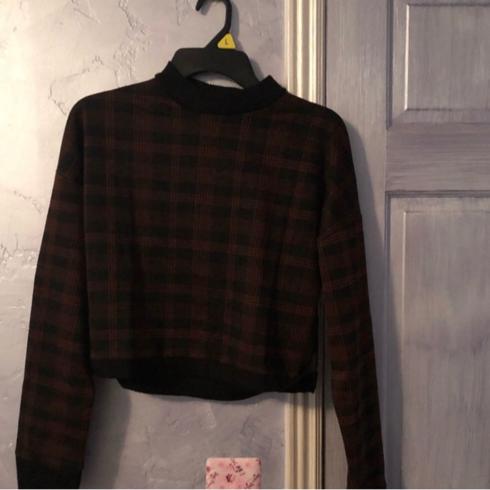 Plaid sweater